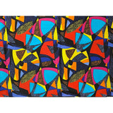 African Print Fabric/ Ankara - Shades of Blue, Orange, Pink, Yellow 'Ntsako', YARD OR WHOLESALE