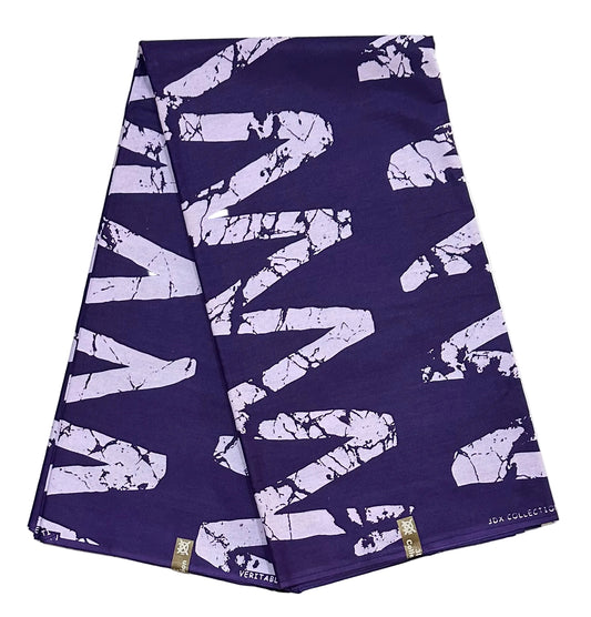 African Print Fabric/ Ankara - Shades of Purple ‘Bamba Violet', Per Yard or Wholesale