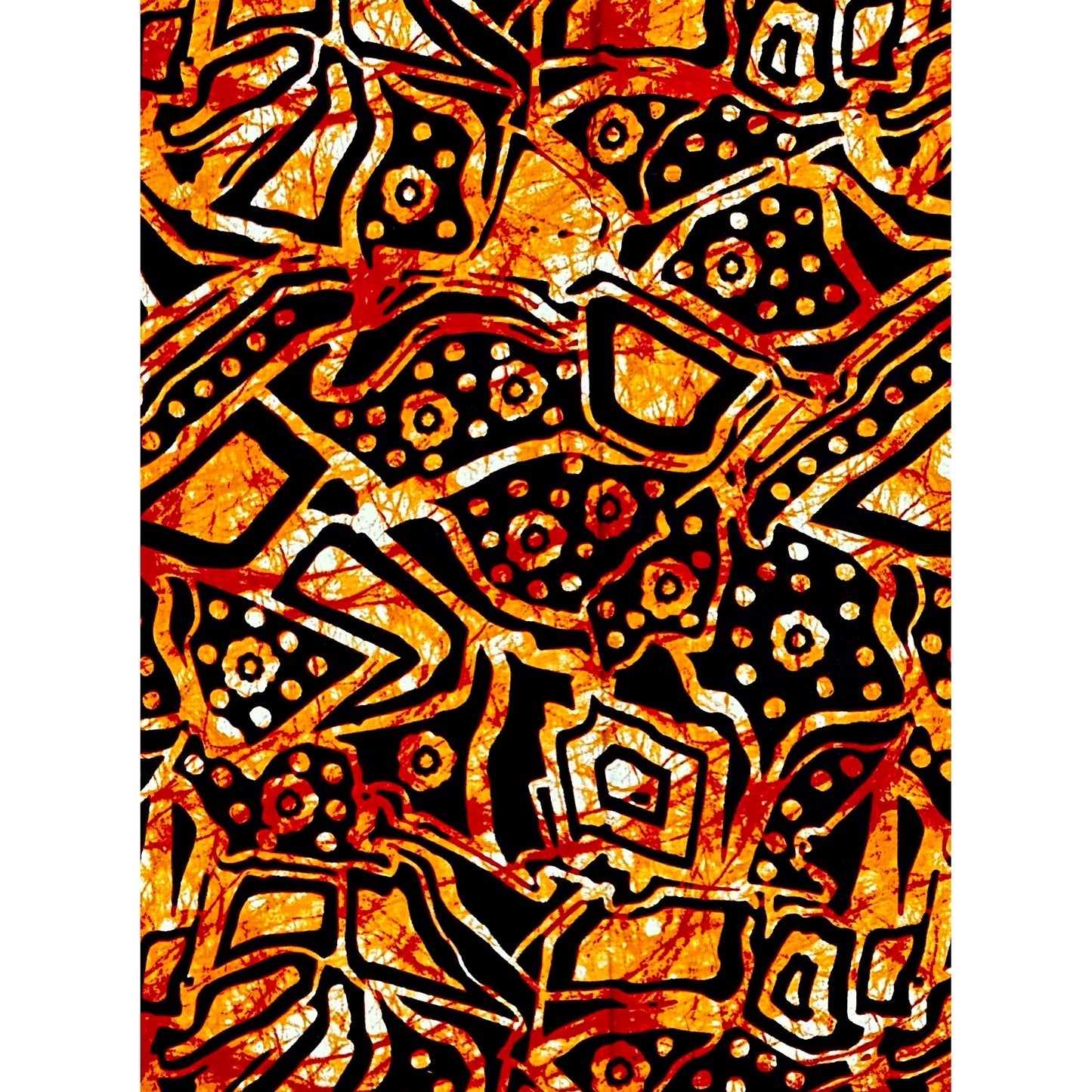 African Print Fabric/ Ankara - Shades of Brown 'Kòkòrò Ina' Design, YARD or WHOLESALE