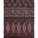 African Fabric/ Ankara - Brown, Navy 'Tánná’ Design, YARD