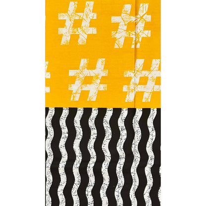 African Print Fabric/ Ankara - Pink, Yellow, Black, White 'Lagos Candy', Yard or Wholesale