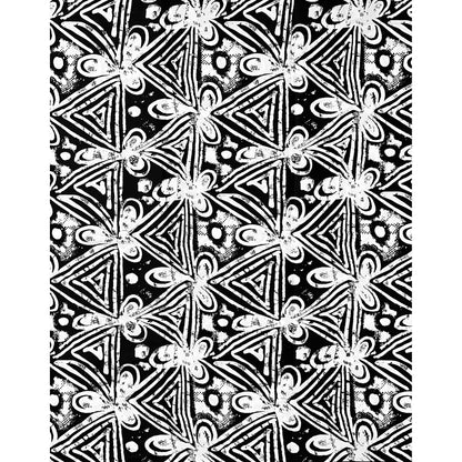 African Print Fabric/ Ankara - Black, White 'Street Sketch' Design, YARD or WHOLESALE