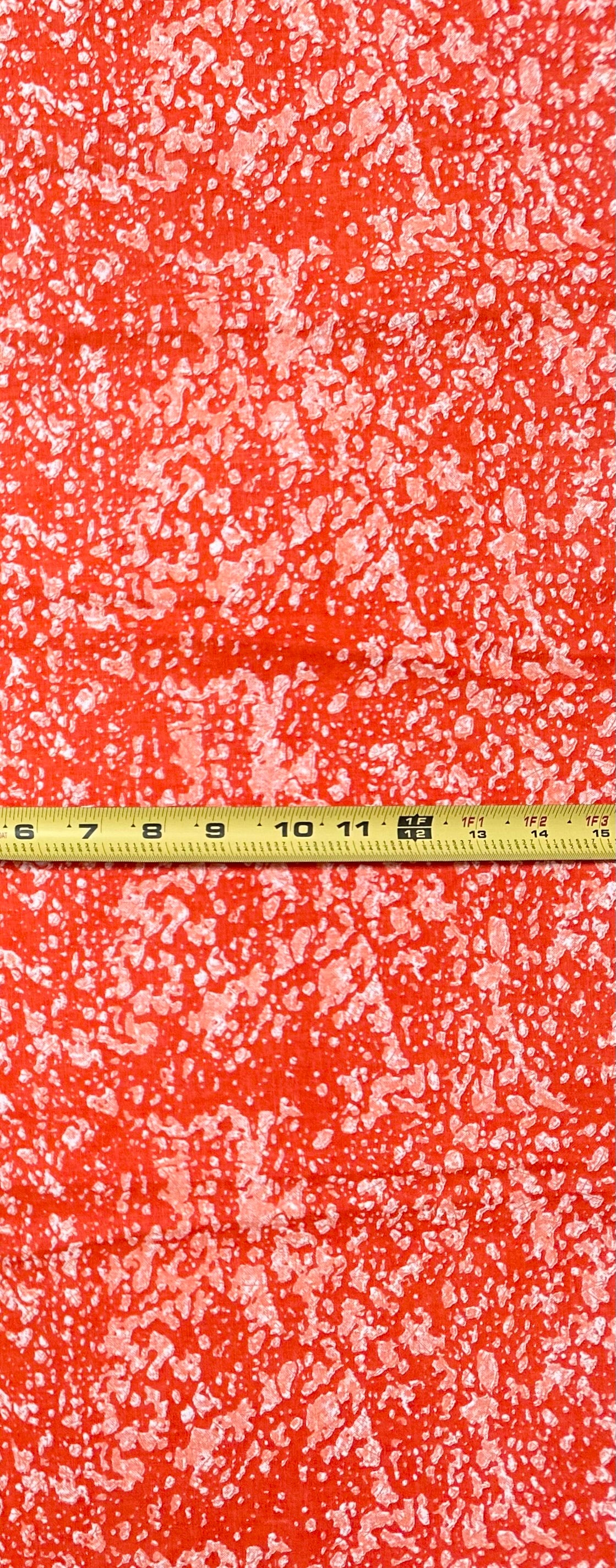 African Print Fabric/Ankara - Orange "Vintage Winehouse" Design, YARD or WHOLESALE