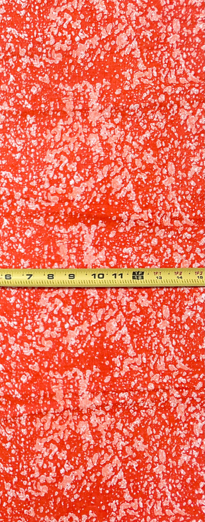 African Print Fabric/Ankara - Orange "Vintage Winehouse" Design, YARD or WHOLESALE