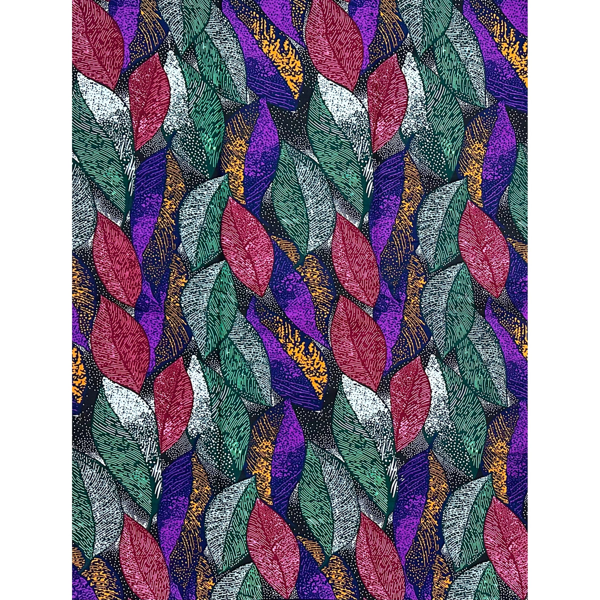 African Print Fabric/ Ankara - Multicolored 'Season After Season', YARD or WHOLESALE