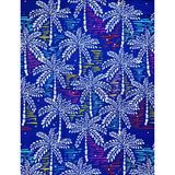 African Print Fabric/ Ankara - Blue, White 'Mafia Island' Design, YARD or WHOLESALE