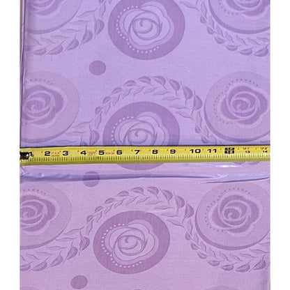 African Bazin (Brocade) Fabric - Lavender "Serenity" Per Yard