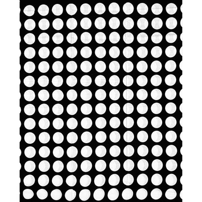African Print Fabric/ Ankara - Black, White 'Polka Dot' Design, YARD or WHOLESALE