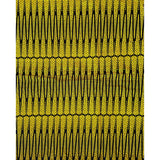 African Print Fabric/ Ankara - Yellow, Black 'Zaji' Design, YARD or WHOLESALE