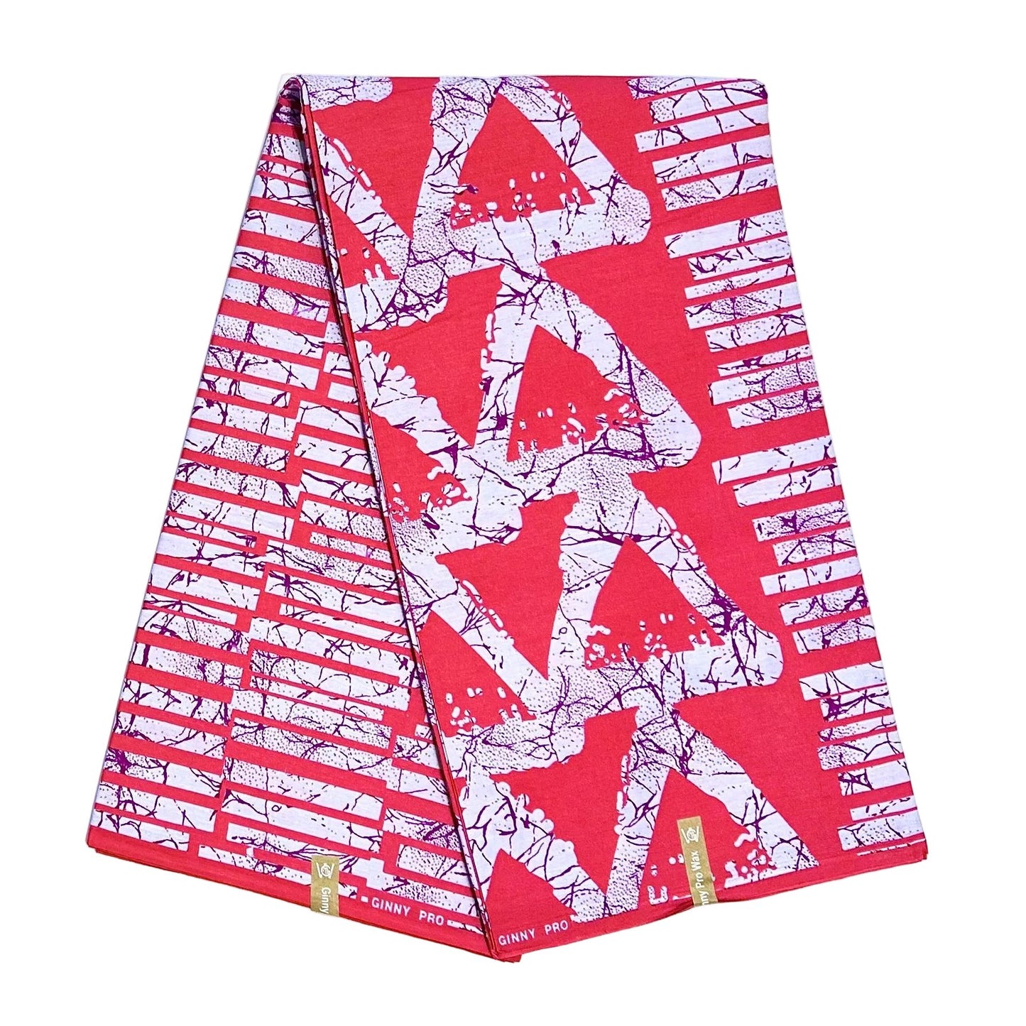 African Print Fabric/ Ankara - Pink, Purple 'Ìkéde Signal', Per YARD or WHOLESALE