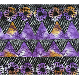 African Print Fabric/ Ankara - Purple, Brown, Black 'Ilyasse' Design, Per Yard or Wholesale