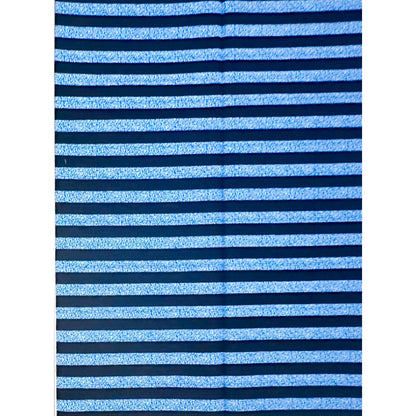 African Print Fabric/ Ankara - Shades of Blue, Black “Line Item', Yard or Wholesale