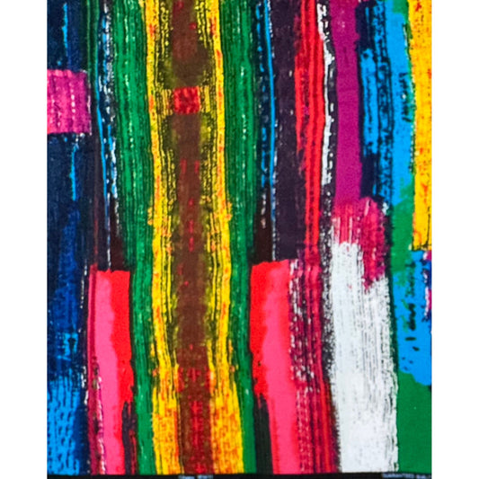 African Print Fabric/ Ankara - Multicolored 'Empower Her' Design, Yard or Wholesale