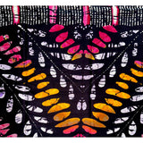 African Fabric/ Ankara - Pink, Marigold, Purple, Black 'Kisasa Kijani ,' Design, YARD or WHOLESALE