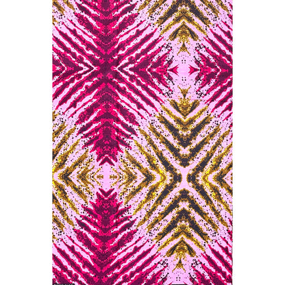 African Print Fabric/ Ankara - Pink, Fuchsia, Burgundy, Brown 'Better Together' Design, YARD or WHOLESALE
