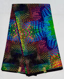 African Print Fabric/ Ankara - Rainbow 'Aurora' YARD or WHOLESALE