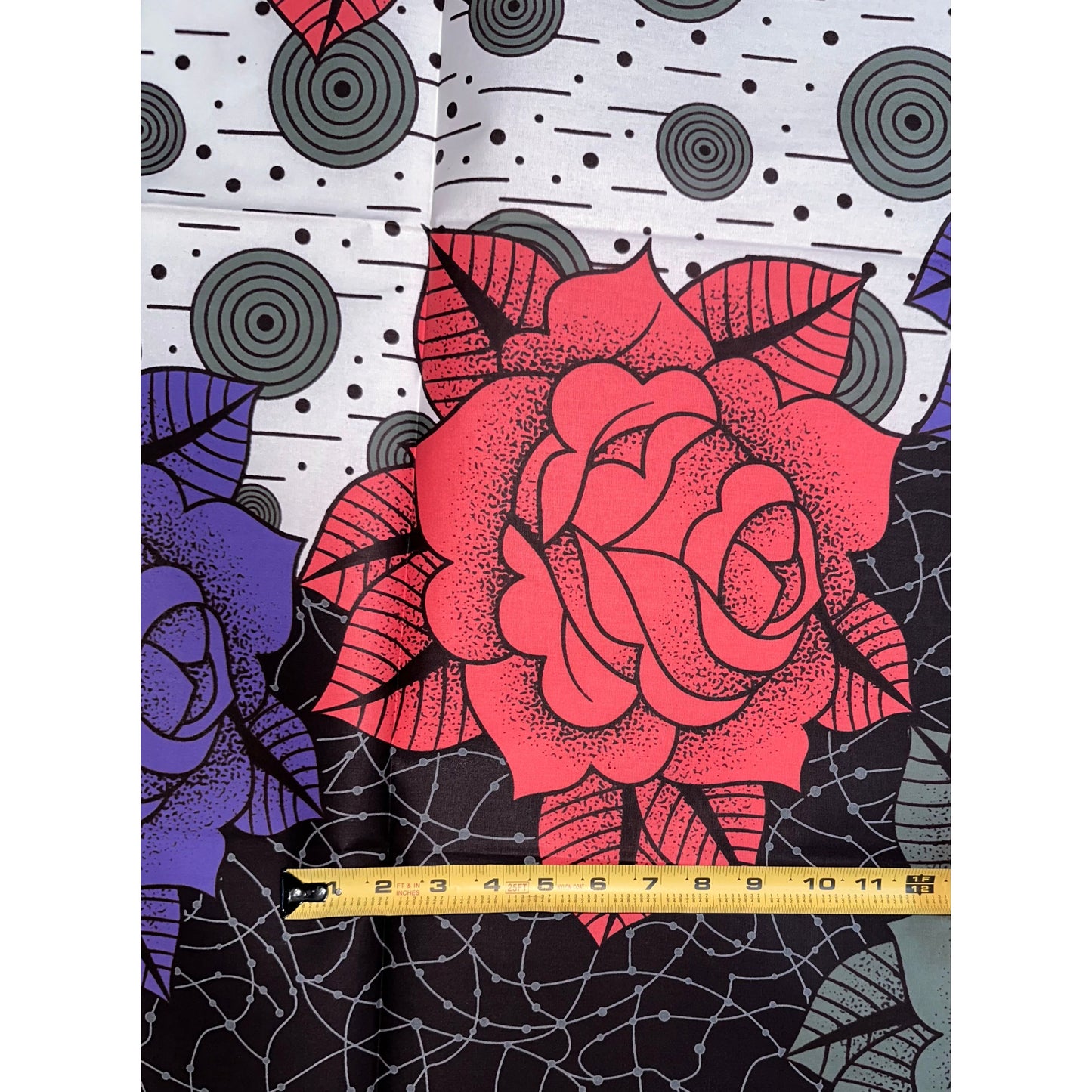 African Print Fabric/ Ankara - Pink, Purple, Gray, Brown, Cream “Rose No Dey Hide', YARD or WHOLESALE