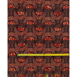 African Print Fabric/ Ankara - Brown, Blue 'Afia Baako,' YARD