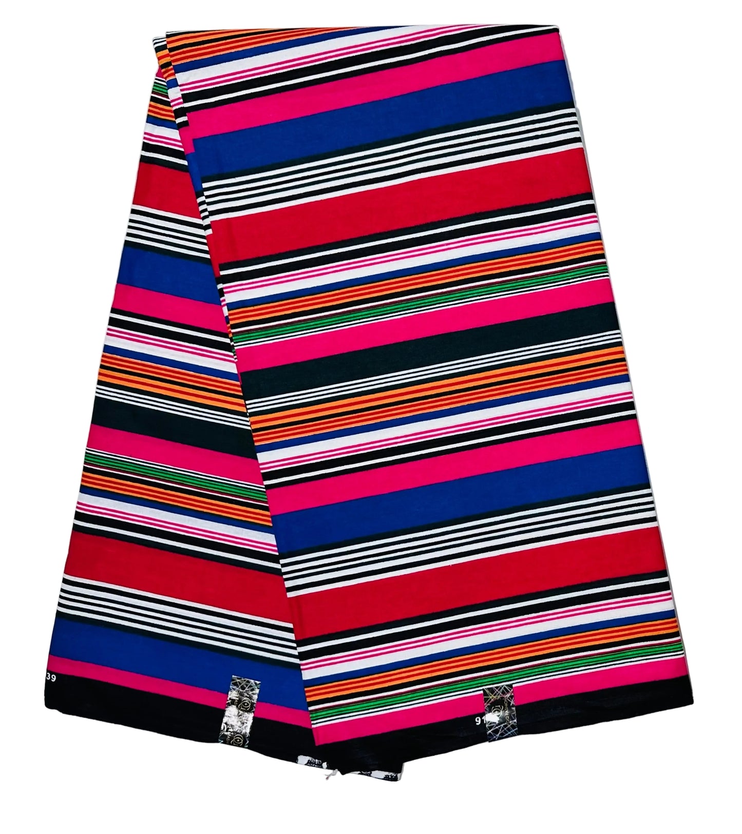 African Print Fabric/Ankara - Red, Blue, Pink, Green "Color Theory" Design, YARD or WHOLESALE