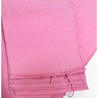 Aso-Oke Fabric / Yoruba Hand-Woven Textile – Solid Pink ‘Sherry’, Per Yard