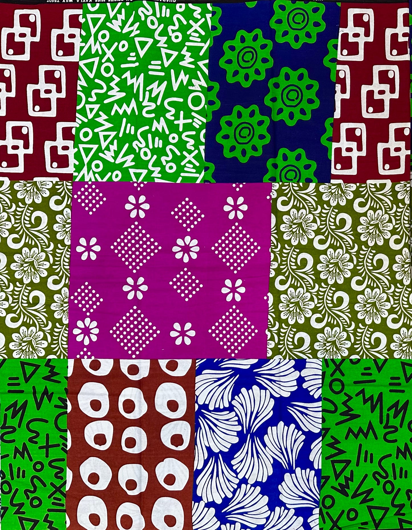 African Print Fabric/ Ankara - Multicolored 'The Most Connected Socialite in Lagos', YARD or WHOLESALE