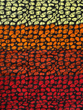 African Fabric/ Ankara - Red, Sienna, Orange, Beige, Black "Dùn Àkàrà", YARD or WHOLESALE