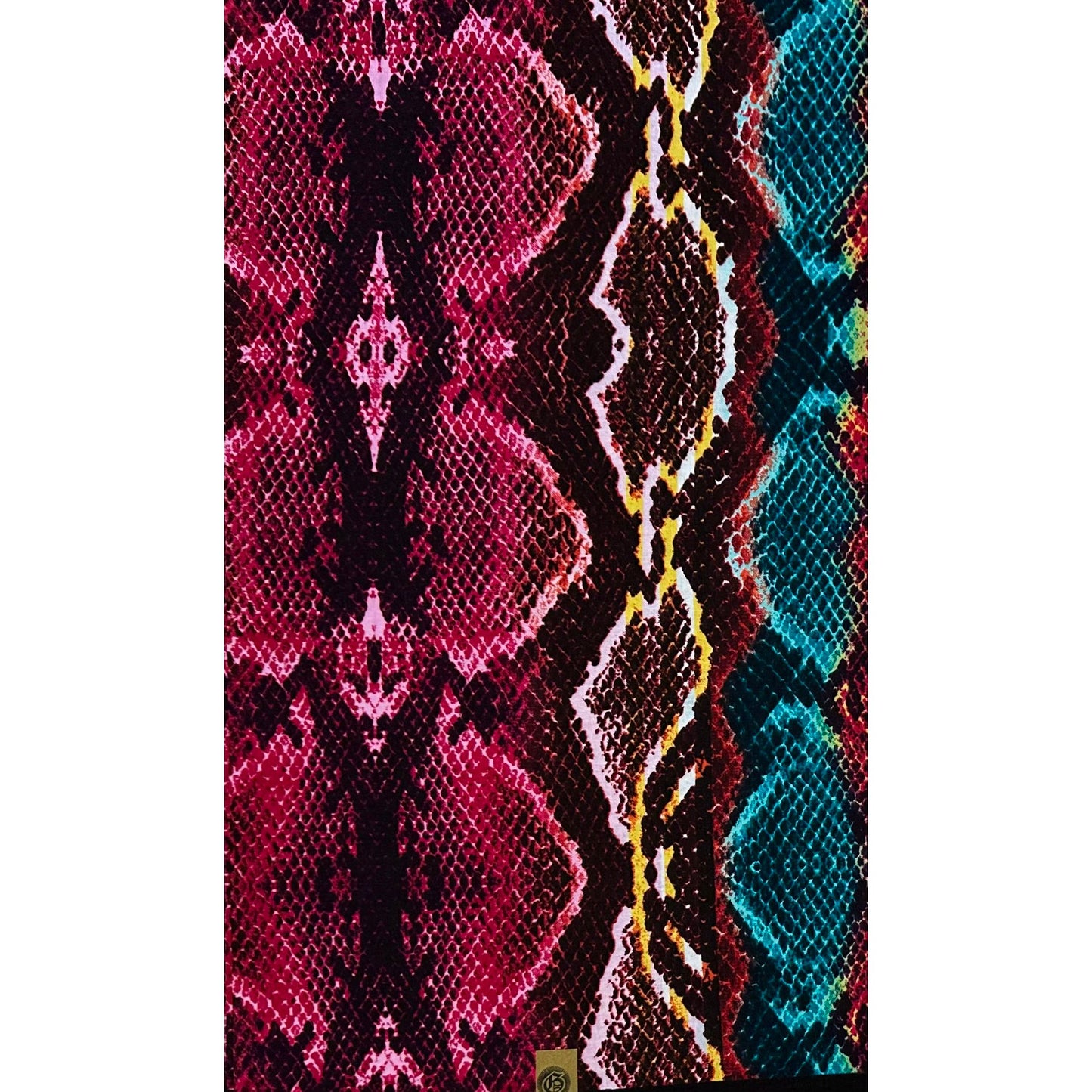 African Print Fabric/ Ankara - Pink, Teal, Brown 'Ọpọlọ Prestige' Design, Yard or Wholesale