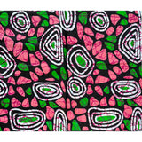 African Print Fabric/Ankara - Pink, Green ‘Pretty Girls Wear Pearls' Design, YARD or WHOLESALE