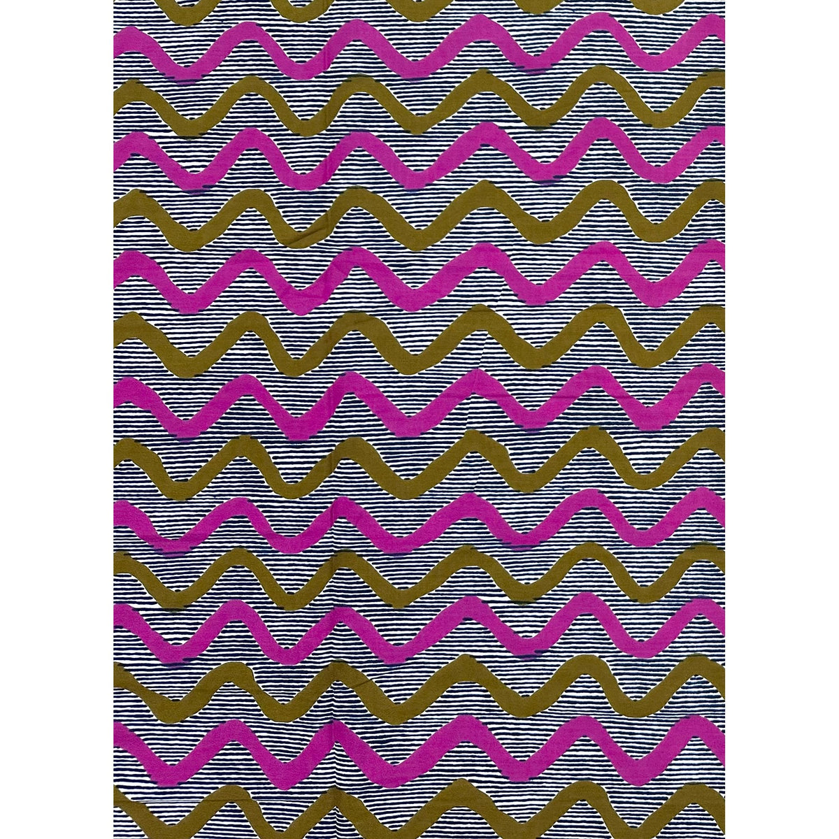 African Print Fabric/Ankara - Purple, Brown 'The Long Sway', YARD or WHOLESALE