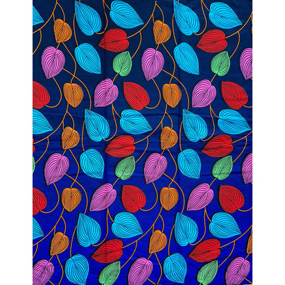 African Print Fabric/ Ankara - Blue, Red, Orange, Pink, Green 'Enitan', YARD or WHOLESALE