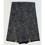 African Print Fabric/ Ankara - Black, White 'Seeds of the Soul' Design, YARD or WHOLESALE
