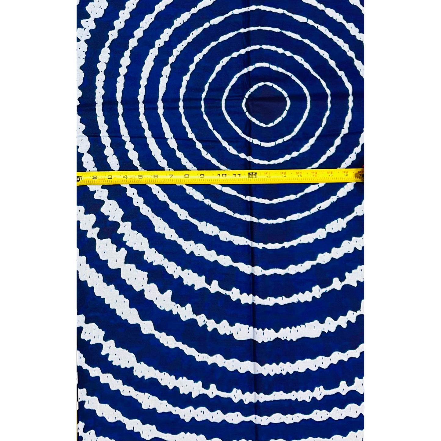 African Print Fabric/ Ankara - Shades of Blue, ‘Bahari Wave' YARD or WHOLESALE