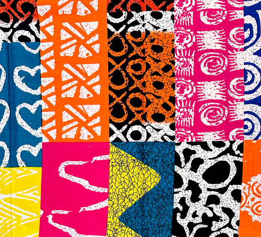 African Print Fabric/ Ankara - Multicolored 'The Loudest Woman in Lagos', YARD or WHOLESALE