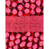 African Print Fabric/ Ankara - Red, Pink 'Wémè Passion' Design, YARD or WHOLESALE