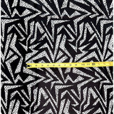 African Print Fabric/ Ankara - Black & White 'Marara', YARD OR WHOLESALE