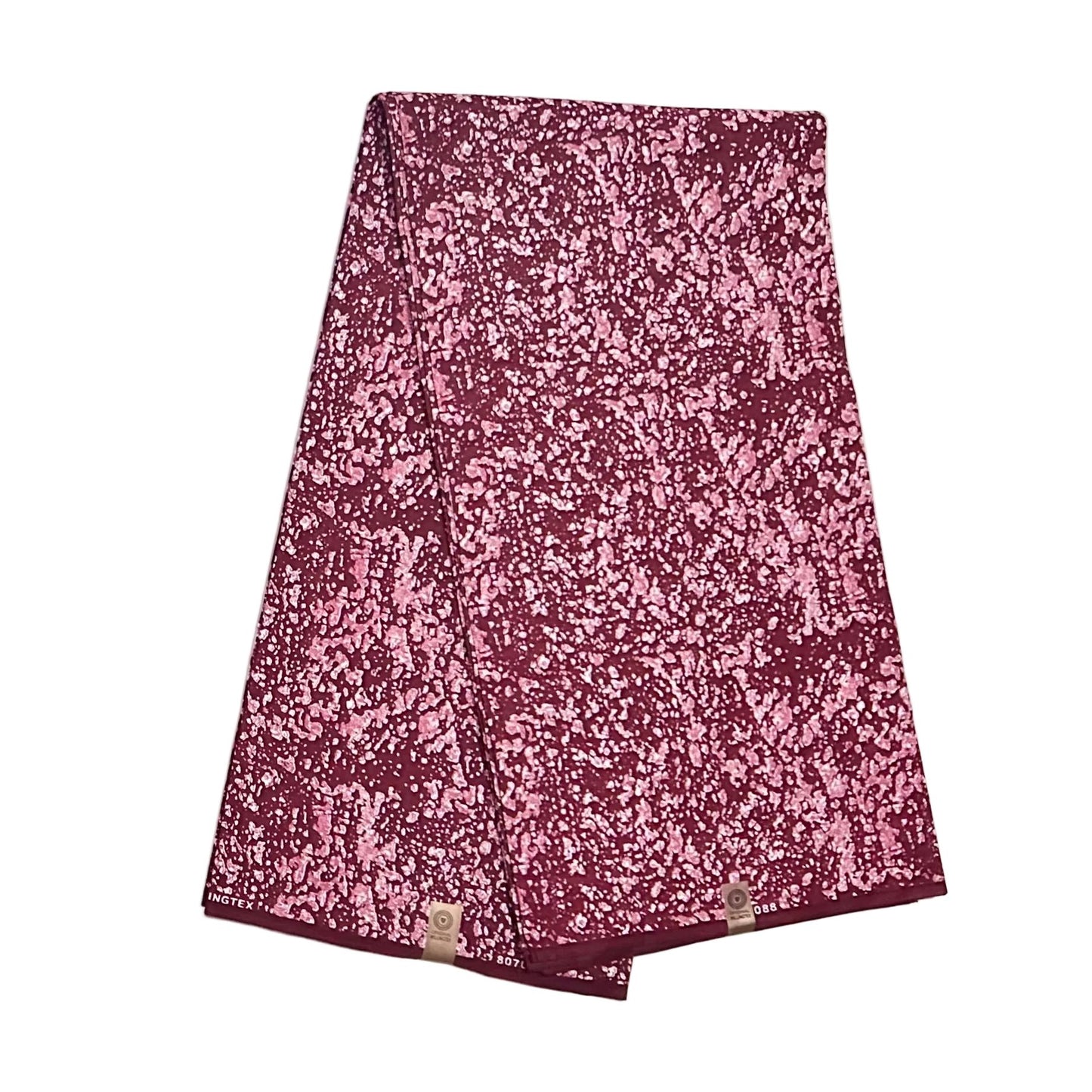 African Print Fabric/Ankara - Red, Pink "Vintage Winehouse" Design, YARD or WHOLESALE