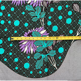 African Print Fabric/ Ankara - Turquoise, Purple, Brown 'Ida,' YARD