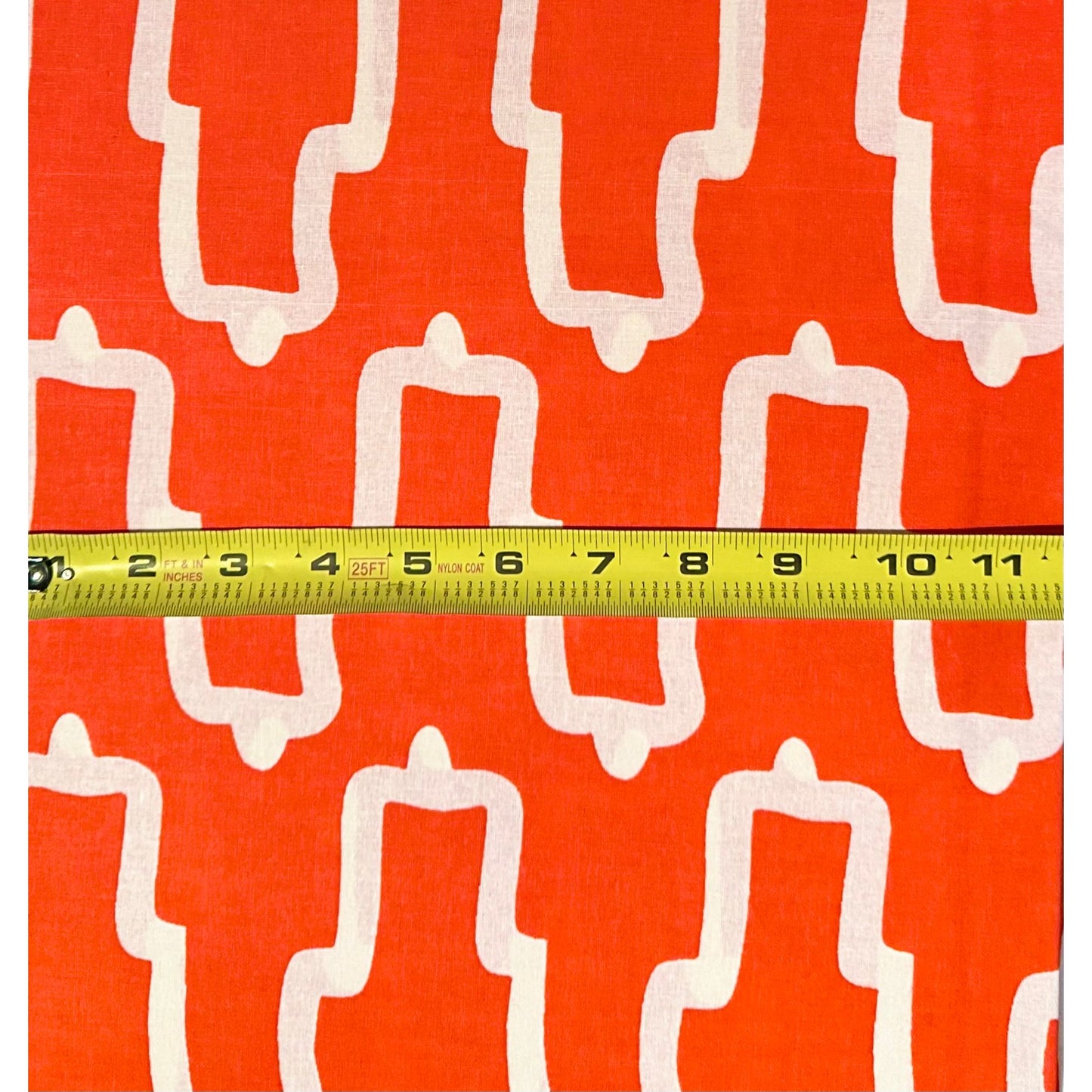 African Print Fabric/ Ankara - Orange, White 'City of Joy', Per Yard or Wholesale