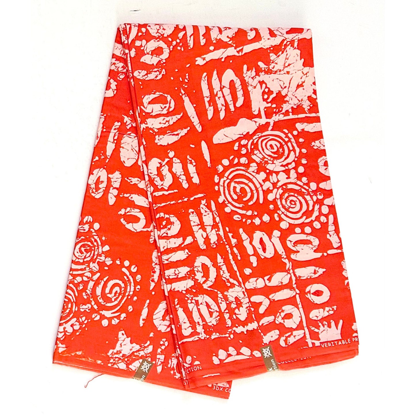 African Print Fabric/ Ankara - Shades of Orange 'Fire Mother Energy', Per Yard or Wholesale