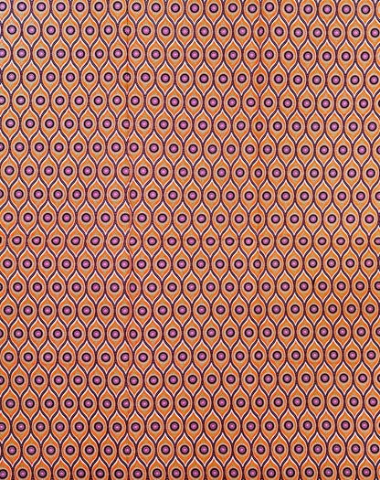 African Print Fabric/ Ankara - Orange, Brown, Pink 'The Wedding Favorite' Design, 1 Yard