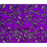 African Print Fabric - Purple, Black, Beige ‘Ivy Crush’, Yard or Wholesale