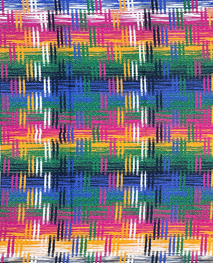 African Print Fabric/ Ankara - Multicolored 'The Exchange', YARD or WHOLESALE