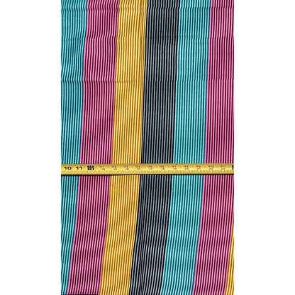 African Print Fabric/ Ankara - Red, Yellow, Green, Black 'Good Company', YARD or WHOLESALE