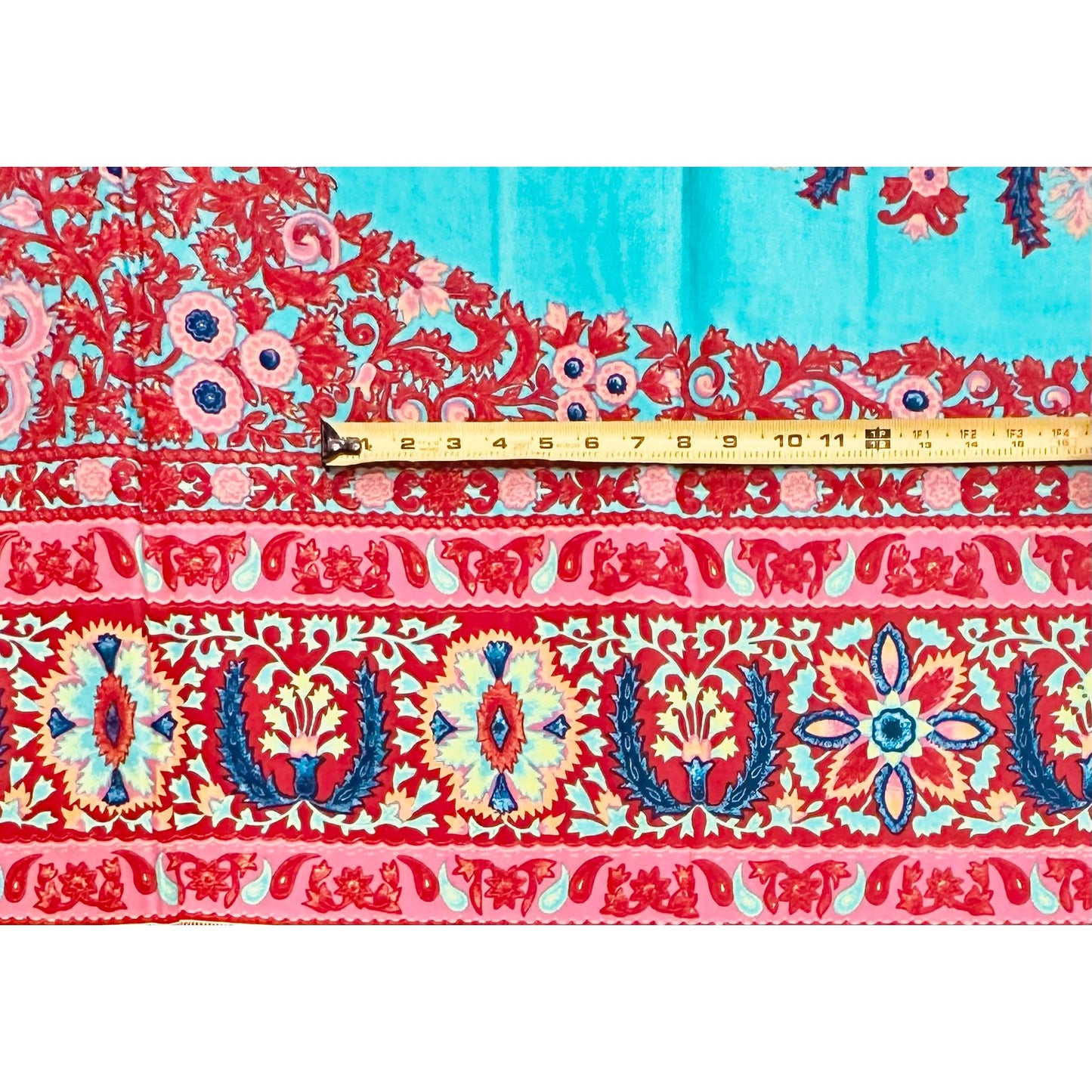 African Print Fabric/ Ankara - Blue, Red, Pink 'Beauty Get Backbone', Per 70” Panel or Wholesale