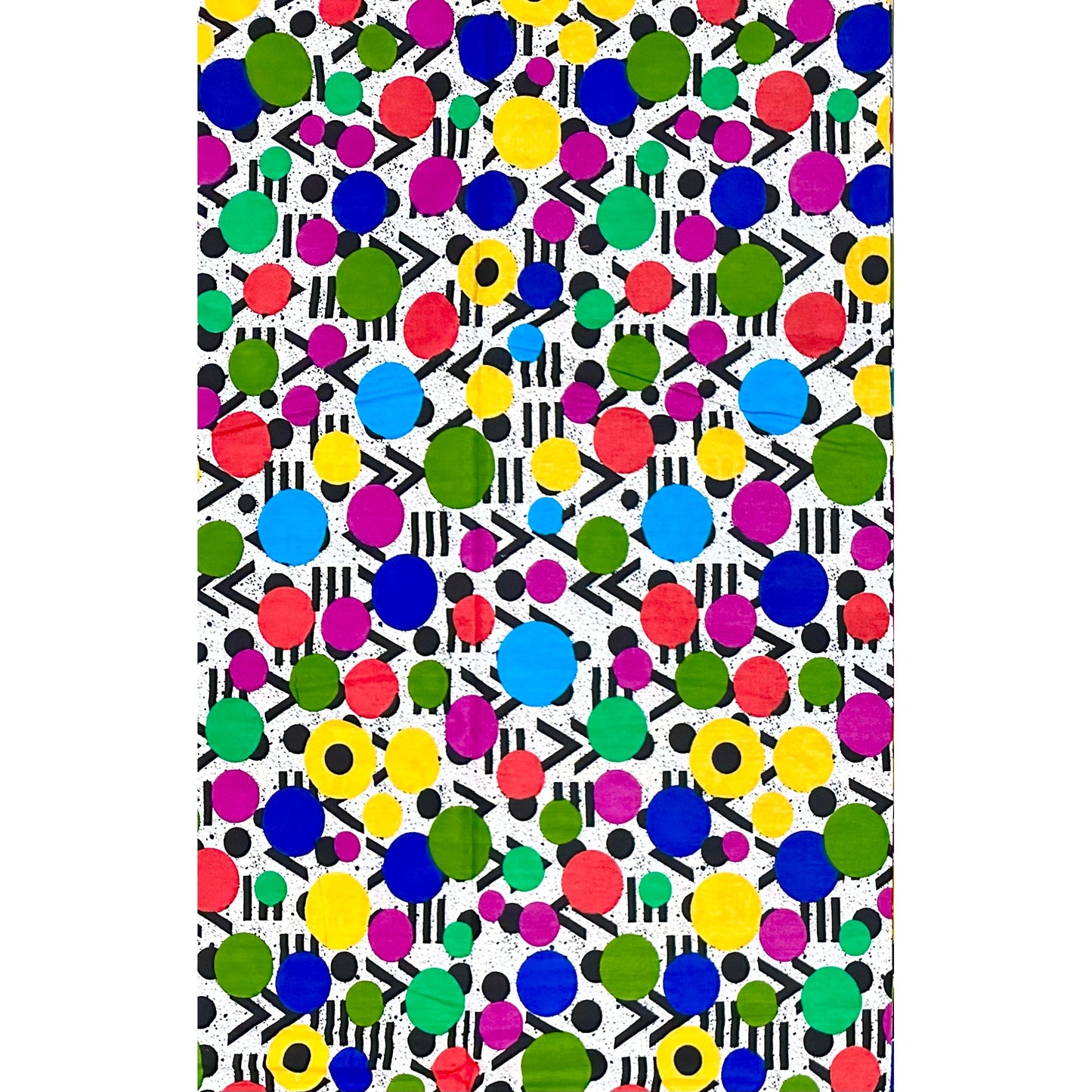 African Print Fabric/ Ankara - Multicolored 'The Group Chat', YARD or WHOLESALE