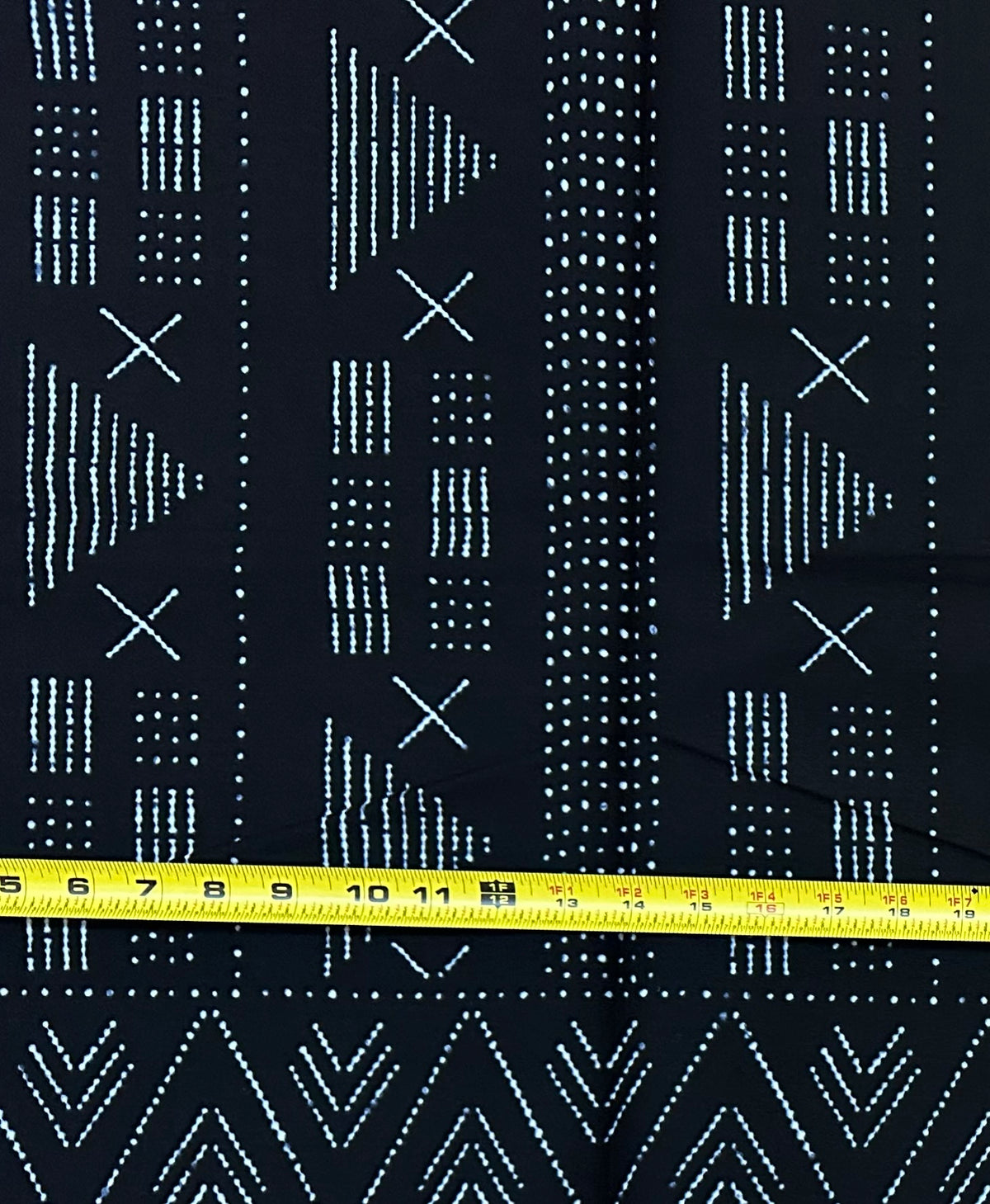 African Print Fabric/ Ankara - Black, Indigo “Dogon Sparkle', Yard or Wholesale