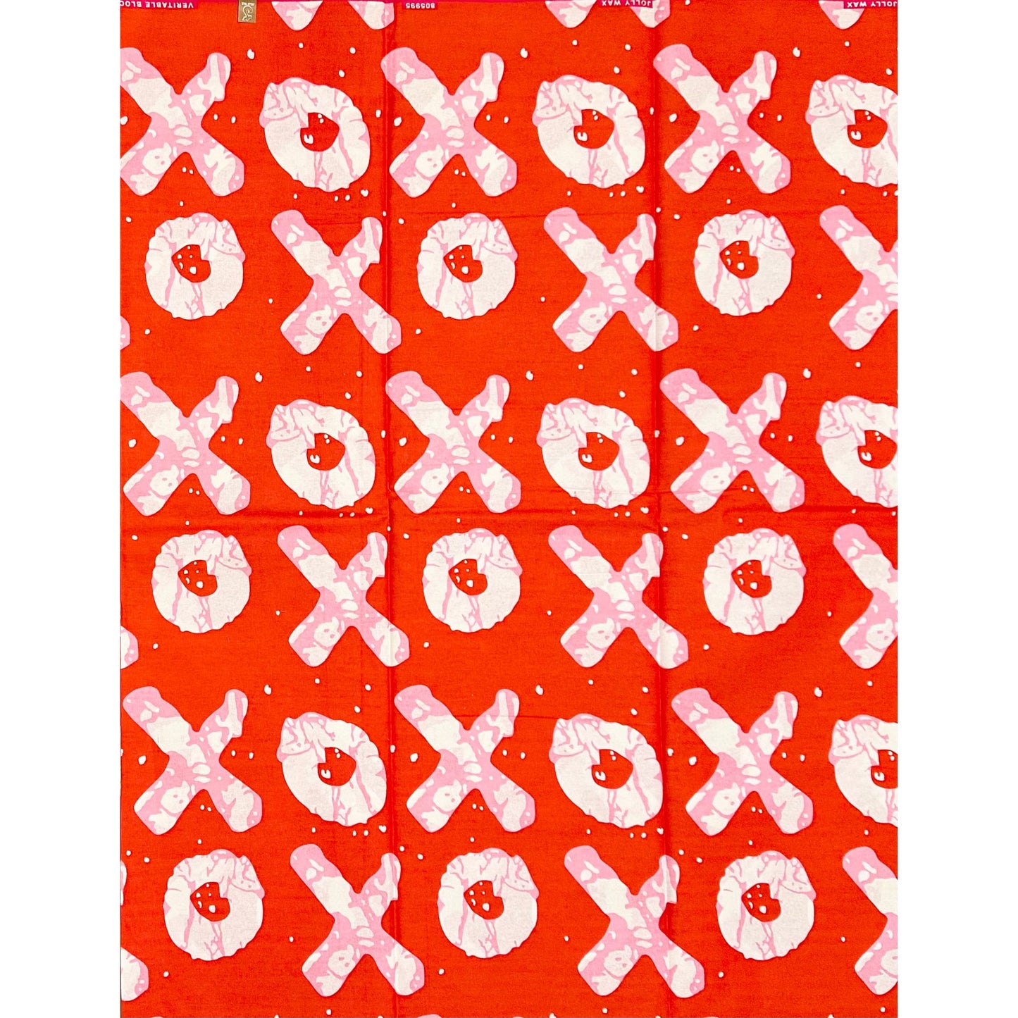 African Print Fabric/ Ankara - Red, Pink 'Kiss & Kulture', Per Yard or Wholesale