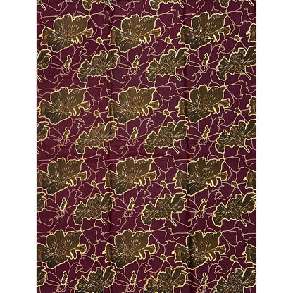 African Print Fabric/ Ankara - Brown, Beige 'Floraison Royale' Design, YARD or WHOLESALE