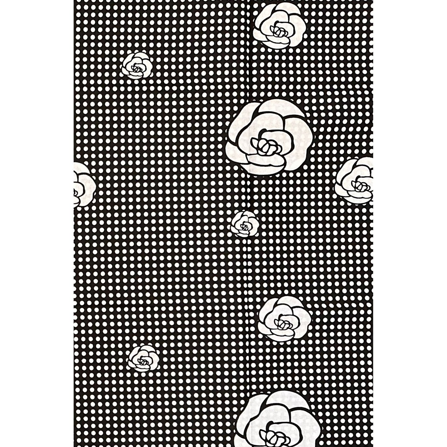 African Print Fabric/ Ankara - Black, White 'Black Coffee in Kigali', Per Yard or Wholesale