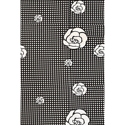 African Print Fabric/ Ankara - Black, White 'Black Coffee in Kigali', Per Yard or Wholesale
